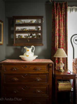 Restored antique medicine cabinet - Whispering Pines Homestead